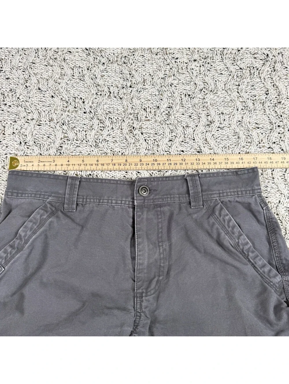 Red Head Brand Co Men's Utility Work Pants Cotton Size 35x30 Gray Regular Fit